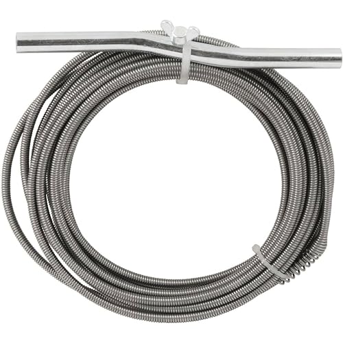 Plumb Craft .25-in. Diameter Steel 25-Foot Light Auger for Small to Medium Drains 7710025, Hand-Cranked Toilet Snake and Drain Clog Remover, Plumbing Snake for Toilets and 2-inch Wide Drains - Image 1