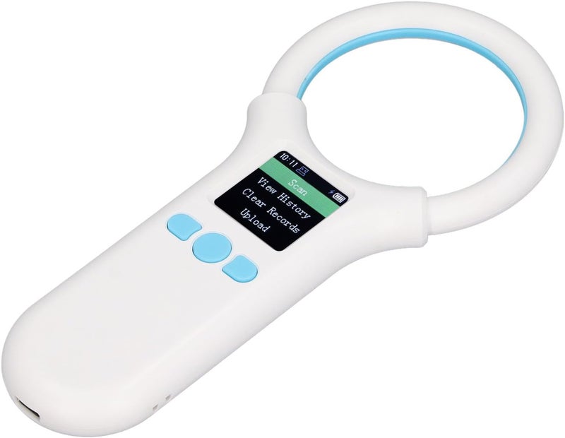 Generic Handheld Portable Animal ID Tag Reader Scanner for EMID FDXB, Storage Function & Contactless Card Reading, Rapid Recognition & High Brightness OLED Screen - Great for Pet Groomers/Animal - Image 4