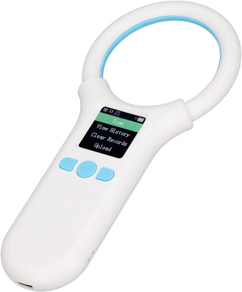 Generic Handheld Portable Animal ID Tag Reader Scanner for EMID FDXB, Storage Function & Contactless Card Reading, Rapid Recognition & High Brightness OLED Screen - Great for Pet Groomers/Animal - Image 2