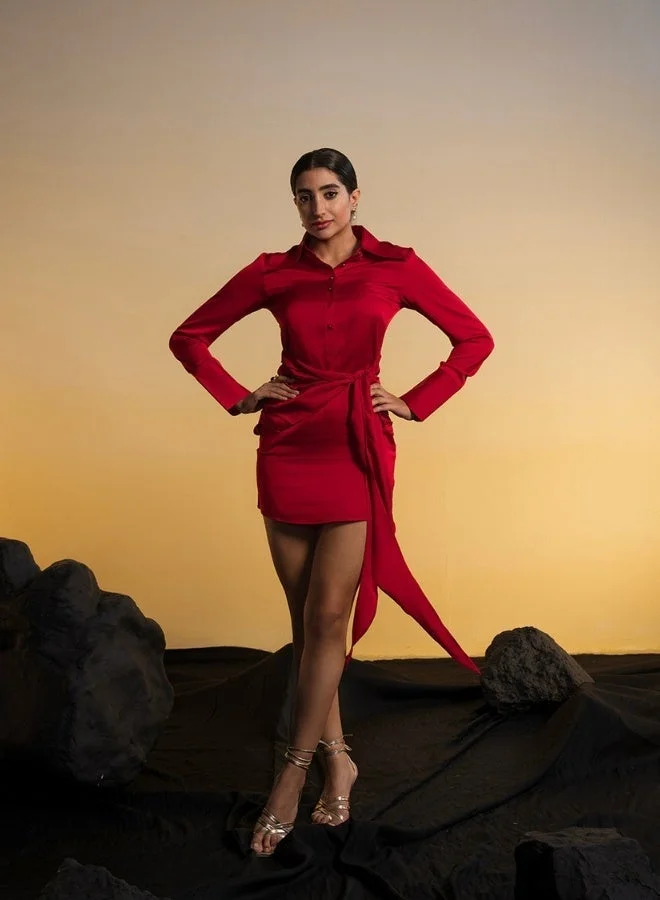 Ohsofly  Women’s Chic Mini Dress Designed with a Sleek Fit and Sophisticated Appeal, Featuring a High-Quality Finish and Modern Style, Perfect for Casual Wear, Social Events, and Effortless Fashion Styling for Women | Best Price UAE