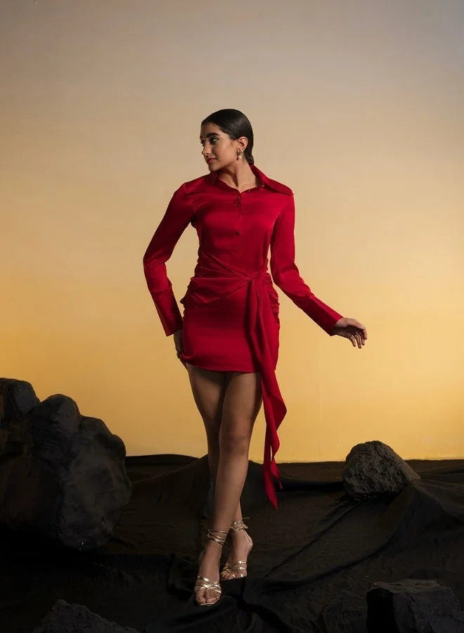 Ohsofly  Women’s Chic Mini Dress Designed with a Sleek Fit and Sophisticated Appeal, Featuring a High-Quality Finish and Modern Style, Perfect for Casual Wear, Social Events, and Effortless Fashion Styling for Women | Best Price UAE