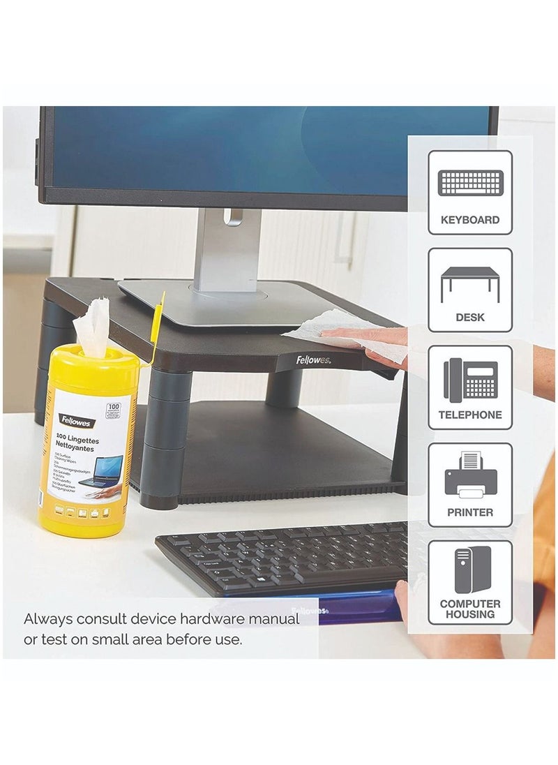 FELLOW - Fellowes Performance 100 Surface Cleaning Wipes Tub for Home and Office - Multi surface Wipes… - Image 1