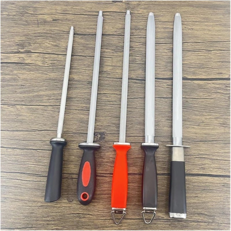 Steel Stick Rod Knife Sharpener Honing Sharpening Carbon Stone For Kitchen(10inch-G-Diamond) - Image 3