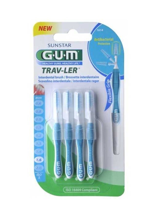 SUNSTAR فرشاة بين الأسنان سفر-لر، زرقاء