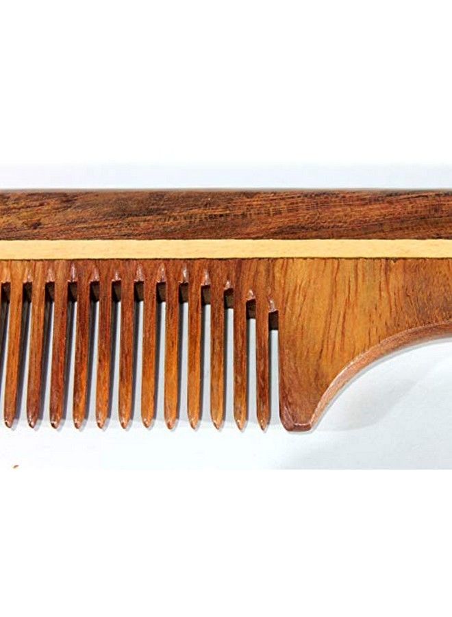 ESPLANADE Wooden Comb for Men & Women Sheesham Wood Handmade AntiStatic Hair Beard Moustache Comb. - Image 5