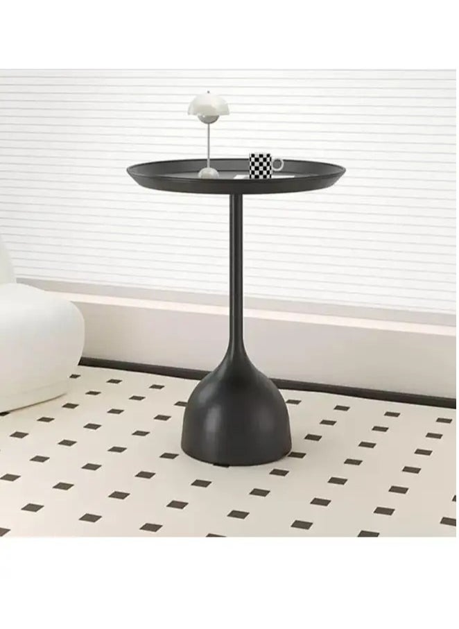 Snooe - Coffee Table, Nordic Sofa Side Decorative Small Space Living Room Bedroom Patio, Vintage Metal End Table, Metal Iron Outdoor Round Table Weather Resistant Anti-Rust Outdoor - Image 1