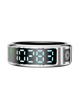 Silver - FitSync Smart Ring - Ring Size 10