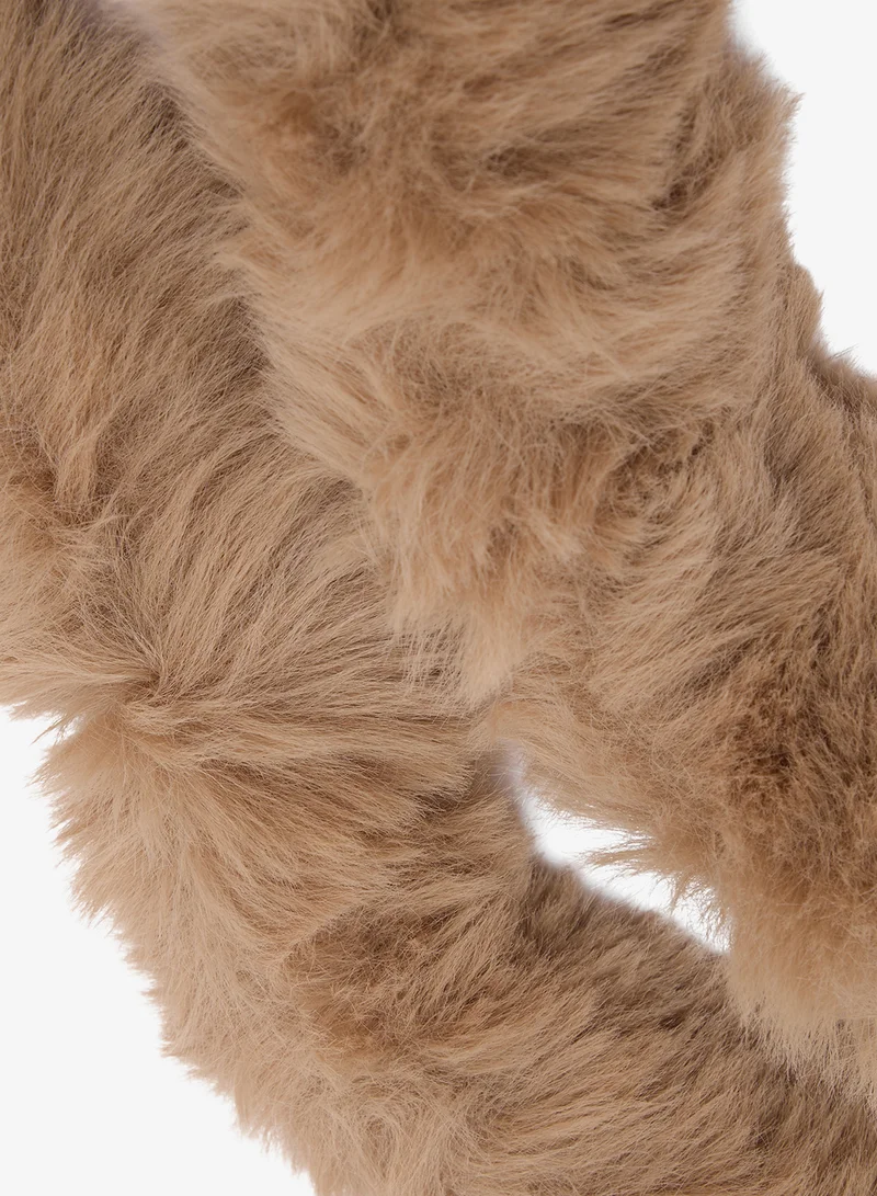 Ginger Faux Fur Scarf