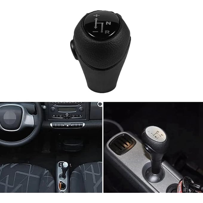 rayihni Auto Shift Lever Leather Auto Parts For Mercedes Benz Smart Fortwo Roadster 450 451 Brabus Fortwo - Image 3