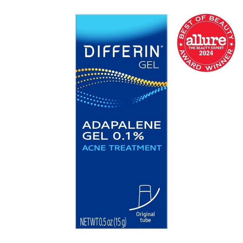 Differin Acne Treatment Gel, 30 Day Supply, Retinoid Treatment for Face with 0.1% Adapalene, Gentle Skin Care for Acne Prone Sensitive Skin, 15g Tube (Packaging May Vary) - Image 2