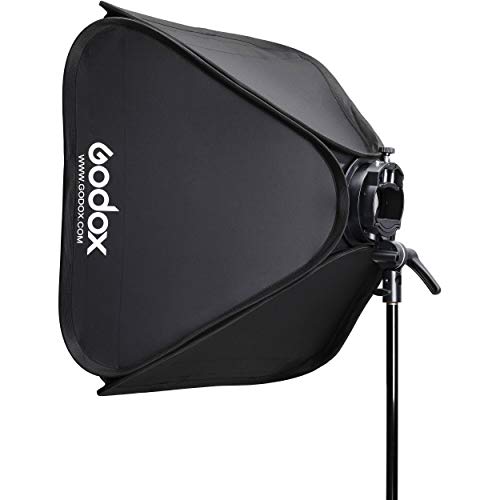 GODOX SGUV6060 (60cmx60cm) S2 Bowens Mount Bracket with Softbox & Carrying Bag Kit for Camera Flash Speedlight Studio Photography, Black - Image 2