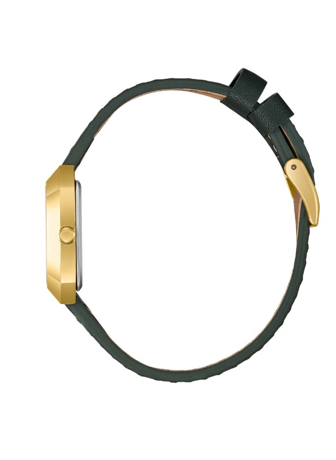 Lee Cooper Lee Cooper Women's Watch, Analog Display and Leather Strap - LC08028.175, Green  - Image 3