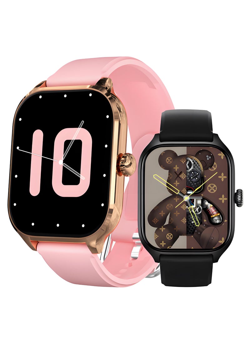 ساعة ذكية 2.01 بوصة بلوتوث مكالمة مراقبة الصحة رسالة تذكير ساعة اتش 9 - Image 1