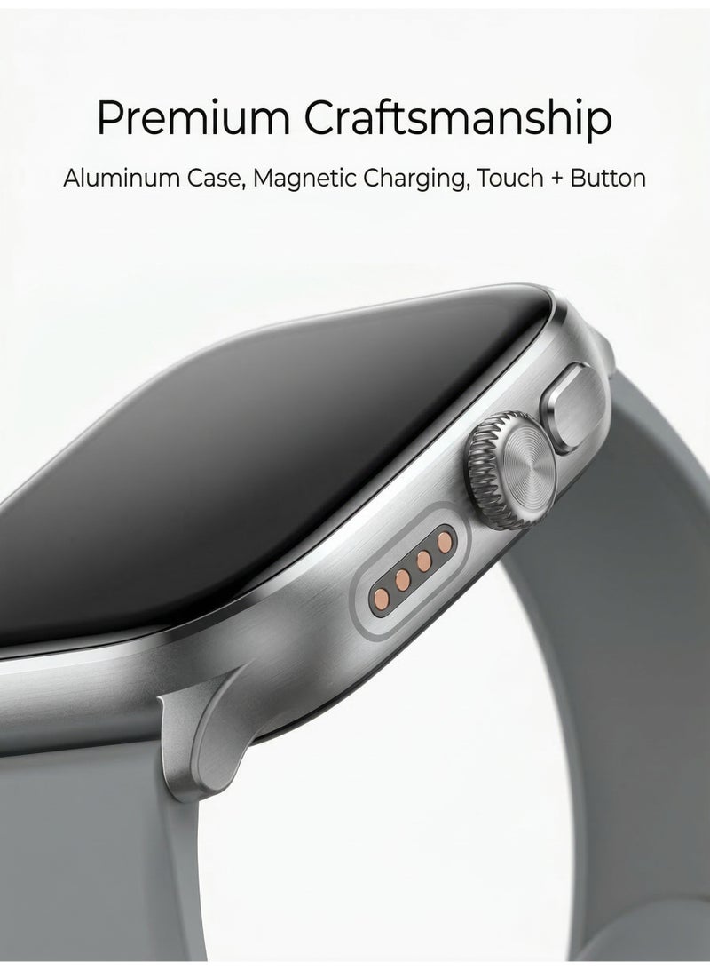 ساعة ذكية 2.01 بوصة بلوتوث مكالمة مراقبة الصحة رسالة تذكير ساعة اتش 9 - Image 4