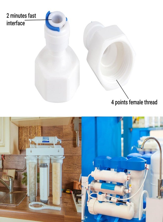 Walfront Quick Connector 1/4 Tube OD to 1/2 Female Push in Quick Connector for Water Filter Reverse Osmosis 6pcs - Image 4
