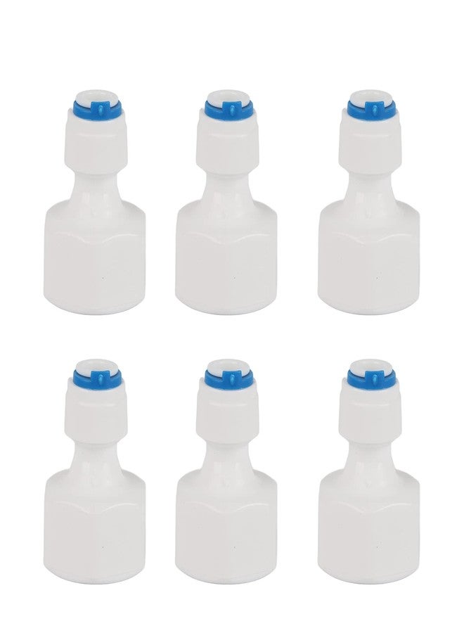 Walfront Quick Connector 1/4 Tube OD to 1/2 Female Push in Quick Connector for Water Filter Reverse Osmosis 6pcs - Image 1