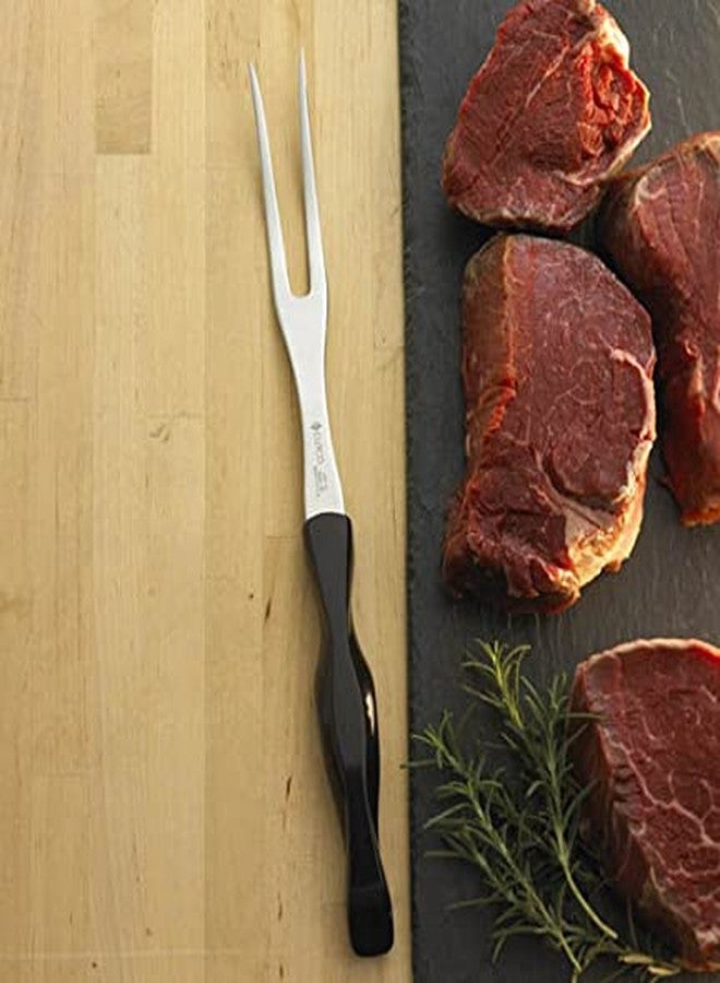 CUTCO Model 1727 Carving Fork with Classic Dark Brown handle (often called "Black") in factory-sealed plastic bag. - Image 2