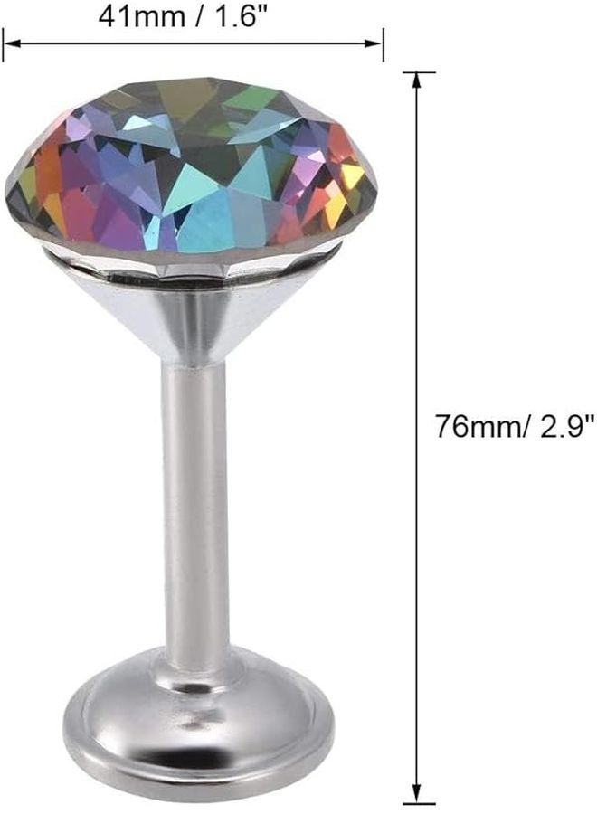 Decorative Window Curtains Retention Silver Wall Hanger Hook 2pcs 1 6 Inch Diameter - Image 3