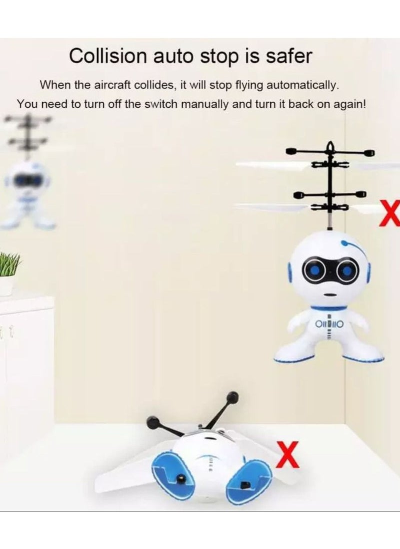 Mini Induction Flying Robot Gyro Helicopter Drone