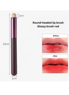 Mei Lifestyle Dual-Use Lipstick & Eyeshadow Brush - Natural Brushes Blending Blush  - Image 3