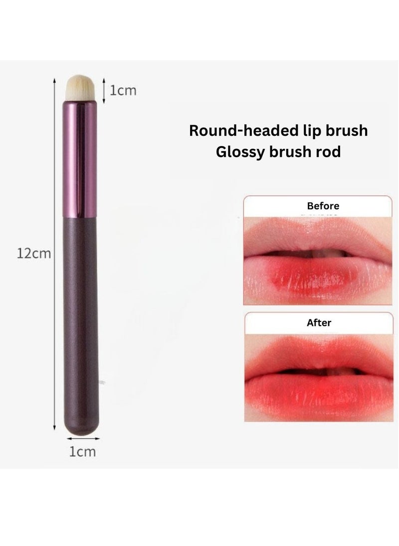 Mei Lifestyle Dual-Use Lipstick & Eyeshadow Brush - Natural Brushes Blending Blush  - Image 3