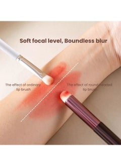 Mei Lifestyle Dual-Use Lipstick & Eyeshadow Brush - Natural Brushes Blending Blush  - Image 4