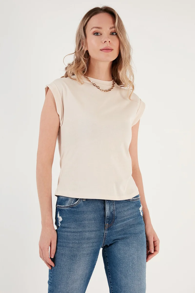 ليلا Crew Neck 100% Cotton Basic T Shirt Women's T Shirt 5864121