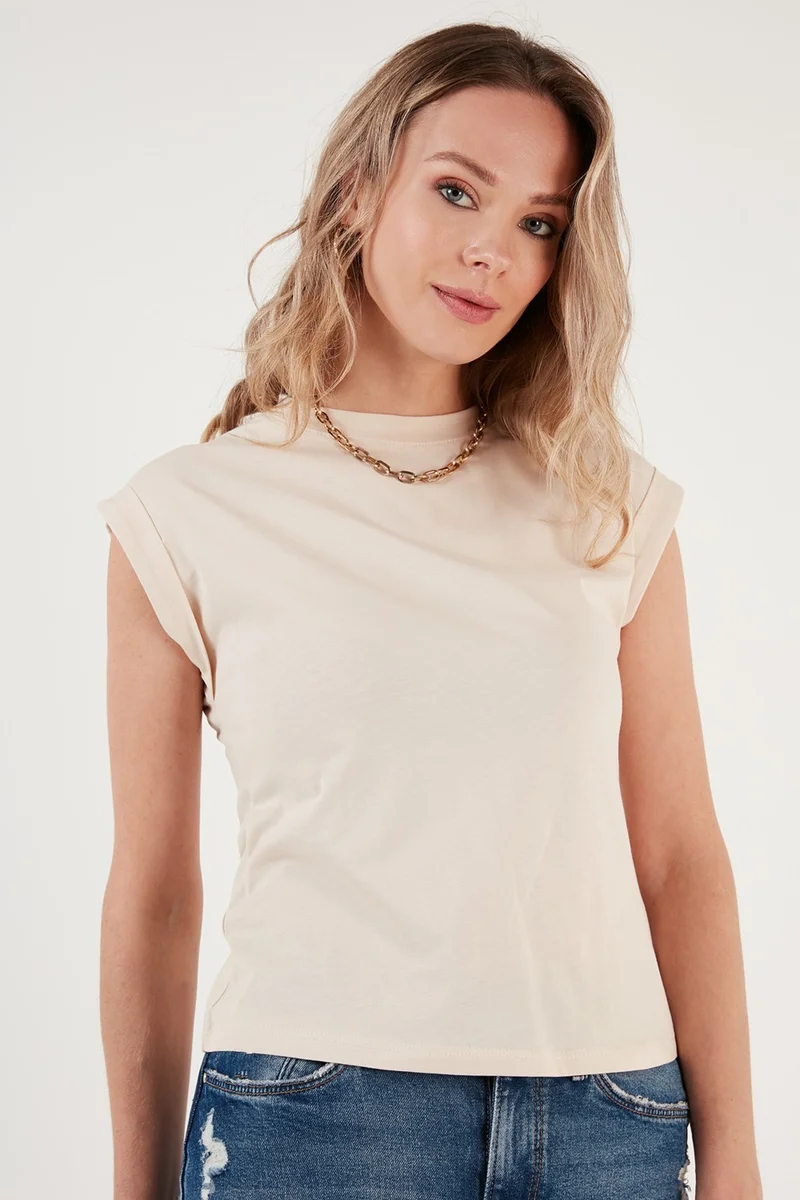 ليلا Crew Neck 100% Cotton Basic T Shirt Women's T Shirt 5864121