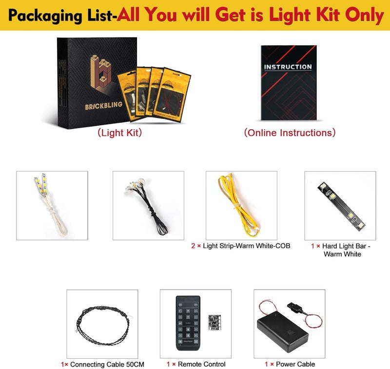 BrickBling LED Light for LEGO FIFA World Cup Trophy - No Model Included - Image 3