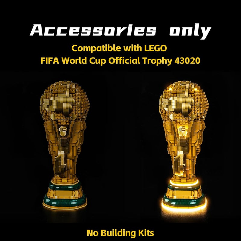 BrickBling LED Light for LEGO FIFA World Cup Trophy - No Model Included - Image 4