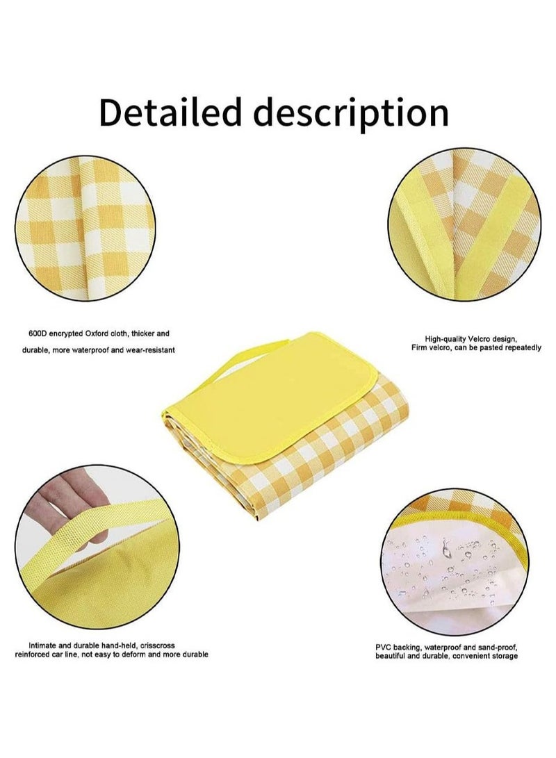 Generic Oxford Cloth Outdoor Picnic Mat Foldable Backpack Design Moisture-proof Garden Lawn Mat Beach Mat Tent Mat Camping Supplies (2M x 2M)  - Image 3