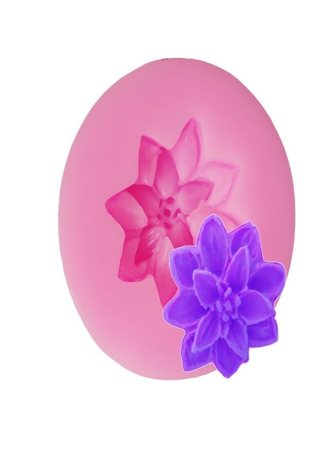 LEGACYCART 3D Lotus Fondant Mould Silicone Chrysanthemum and Orchid Flower Mold for DIY Cupcake Cake Topper Decoration Jelly Candle Chocolate Desserts Ice Cube Candy GumPaste Resin (Pack of 1) - Image 4