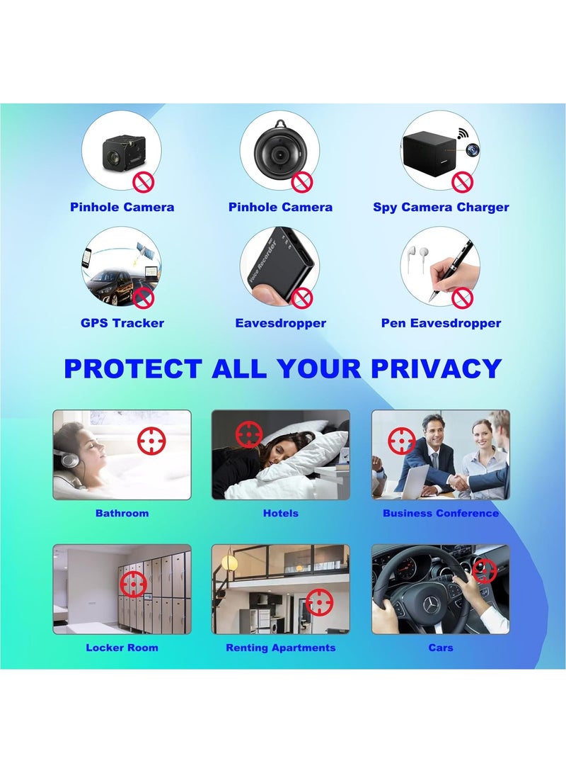 LAESO Hidden Camera Detectors, Anti-Spy Detector, GPS Tracking Detector, Bug Detector, RF Signal Detector, Listening Device Detector, Camera Scanner, Hidden Device Detector for Trave,Car,Hotel,Home,Office - Image 3