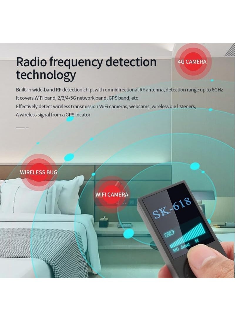 LAESO Hidden Camera Detectors, Anti-Spy Detector, GPS Tracking Detector, Bug Detector, RF Signal Detector, Listening Device Detector, Camera Scanner, Hidden Device Detector for Trave,Car,Hotel,Home,Office - Image 4