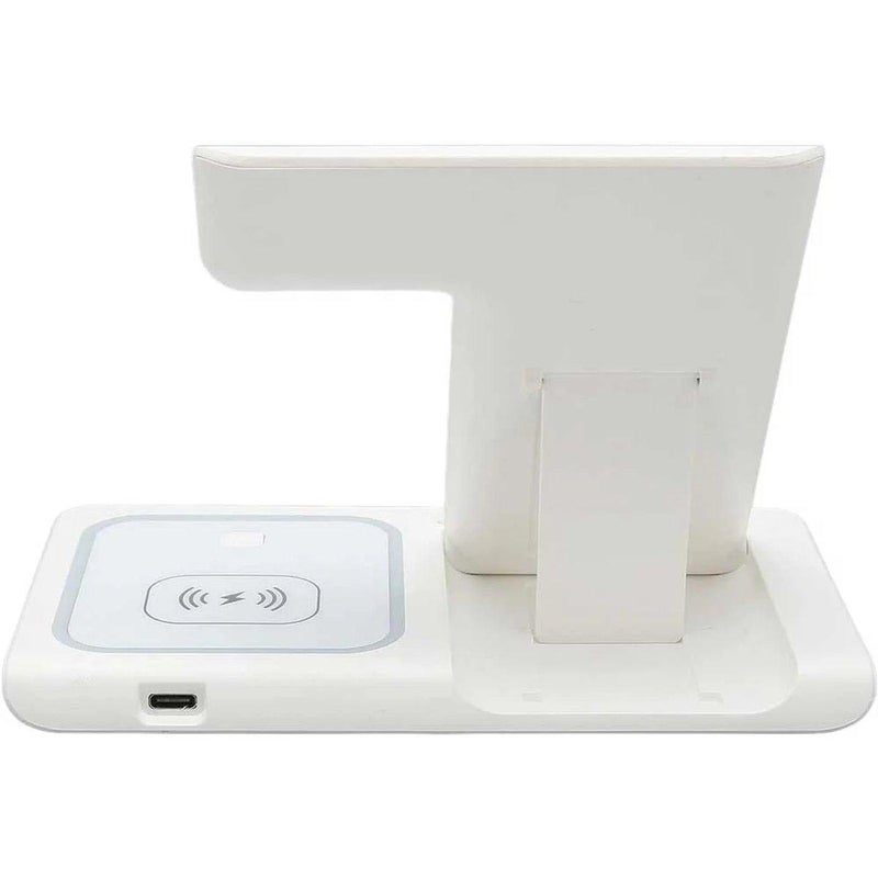 3-in-1 Wireless Charger Stand for iPhone, Watch & AirPods - LED Logo - Image 3