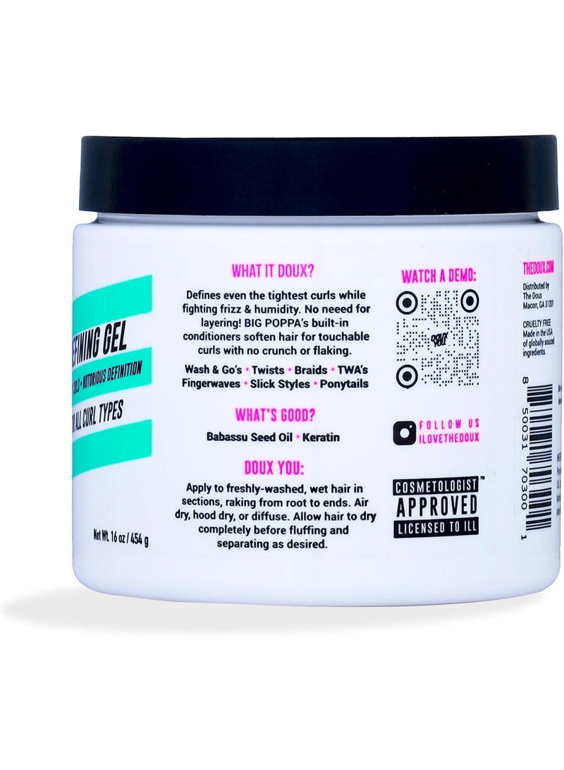 The Doux Big Poppa Defining Gel 454g (16oz) - Image 2