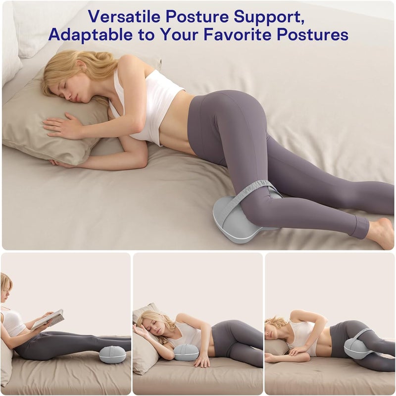 Forcanby Leg & Knee Pillow for Side Sleepers - Smooth Spine Alignment Pillow - Memory Foam Knee Pillows for Back Hip Pain, Spine Aligning, Sciatica, Surgery Recovery, Pregnancy - Image 5