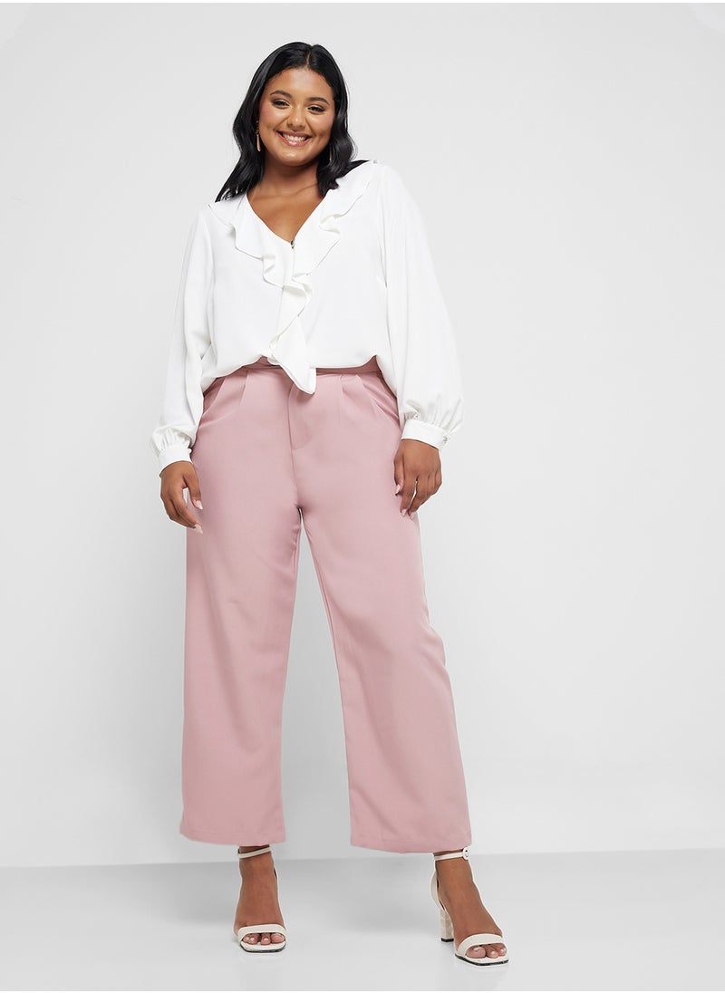 Ella Plus High Waisted Tailored Pants  - Image 1