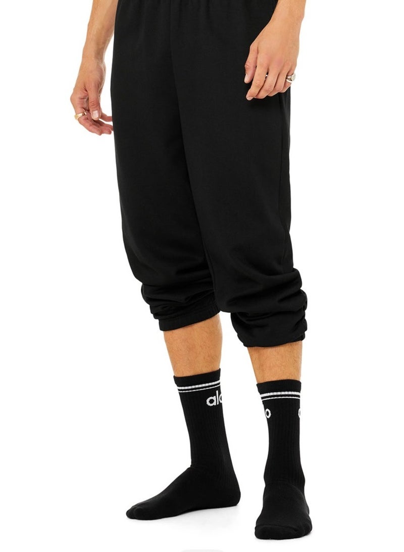 alo ALO long stockings, soft and breathable, comfortable to wear, for sports and casual wear-BLACK - Image 2