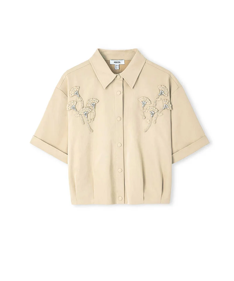 Ipekyol  Floral Applique Overshirt for Women | Best Price UAE