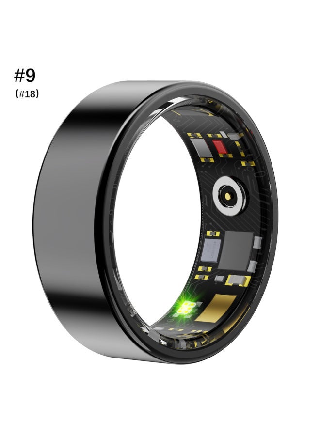 حقن الغراء الذكية الصحة الذكية الدائري معدل ضربات القلب النوم مقاوم للماء الرياضة الذكية الدائري الذكية الدائري-اللون: صندوق شحن أسود #9 - Image 1