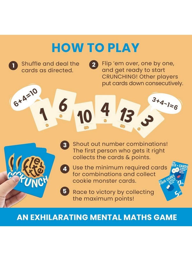 بينكا لعبة بينكا فليتر كرانش للرياضيات، لعبة بطاقات رياضية ممتعة لجميع الأعمار | لعبة عائلية سريعة للأطفال والمراهقين والبالغين | لعبة جمع وطرح | مناسبة للأعمار من ٥، ٦، ٧، و٨ سنوات (من ٢ إلى ٤ لاعبين) - Image 5