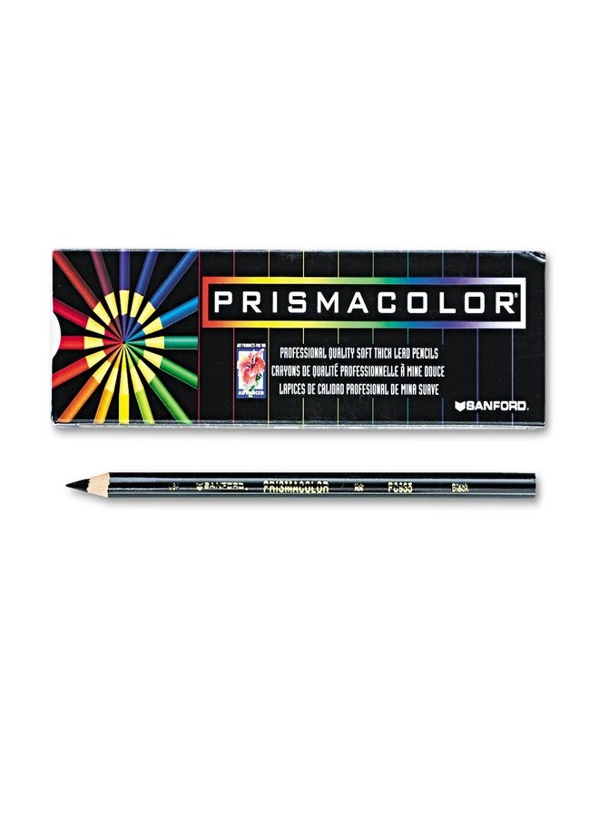 Prismacolor Premier Colored Pencil, Black Lead/Barrel, Dozen