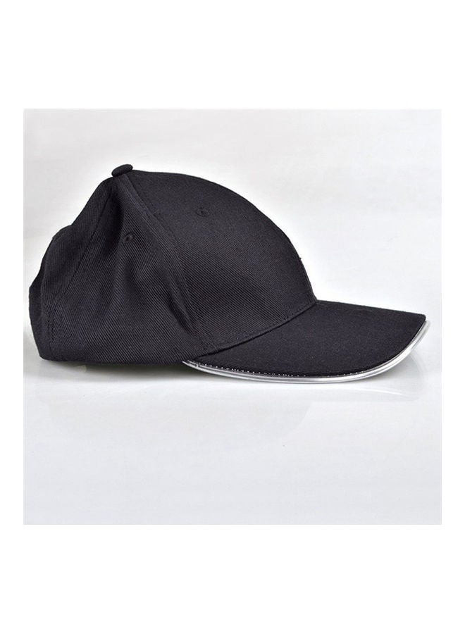 NIBEMINENT LED Light Glow Club Party Sports Athletic Black Fabric Travel Hat Cap Red 25*25*25cm - Image 5