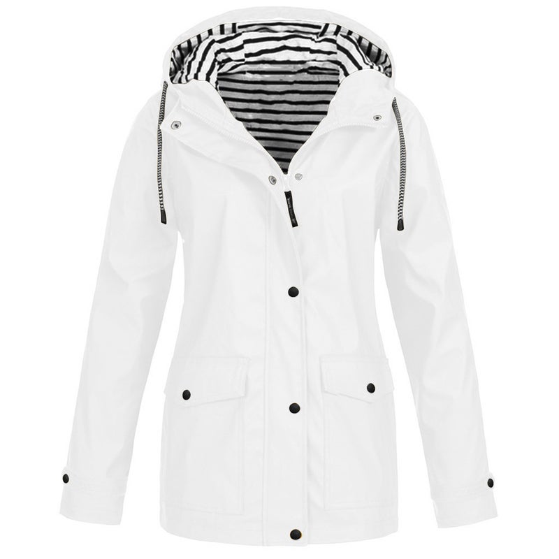 Generic 2022 Autumn Winter 3-in-1 Jacket Hiking Waterproof Outerwear Women 558 White 