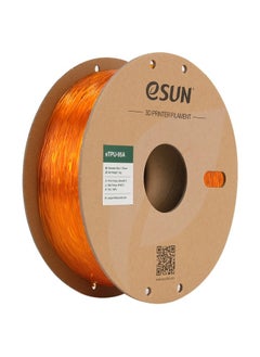 eSUN eSUN eTPU- 95 Flexible 3D Print Filament, Transparent Orange,1 kg  - Image 1
