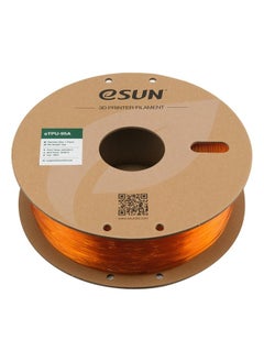 eSUN eSUN eTPU- 95 Flexible 3D Print Filament, Transparent Orange,1 kg  - Image 2
