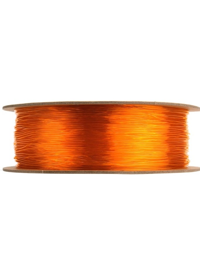 إي صن - eSUN eTPU- 95A خيوط طباعة مرنة ثلاثية الأبعاد، برتقالي شفاف، 1 كجم - Image 1