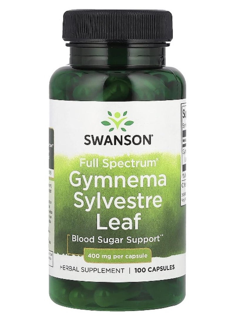 SWANSON سوانسون، طيف كامل® ورق الجمنيم، 400 ملغ، 100 كبسولة - Image 1