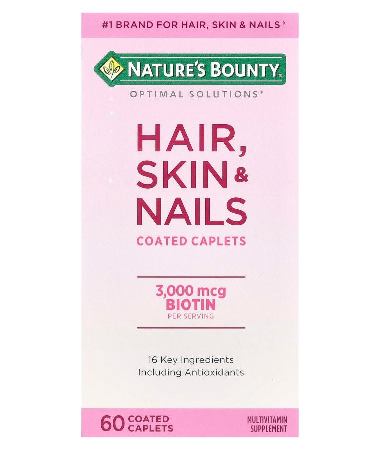 Optimal Solutions® Hair Skin & Nails 60 Coated Caplets